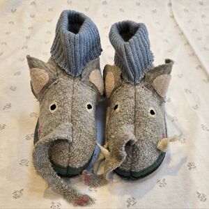 Garnet Hill Kids' Boiled Wool Slipper Boots by Haflinger Elephant Child Size 1